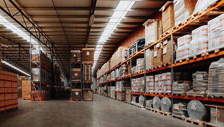 Secure and even cooled warehousing available